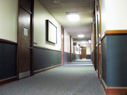 Office 224 is located close to the copy room