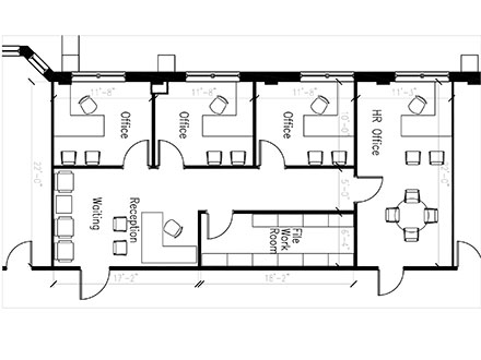 Floor plan for office 232 Office 232 Plan
