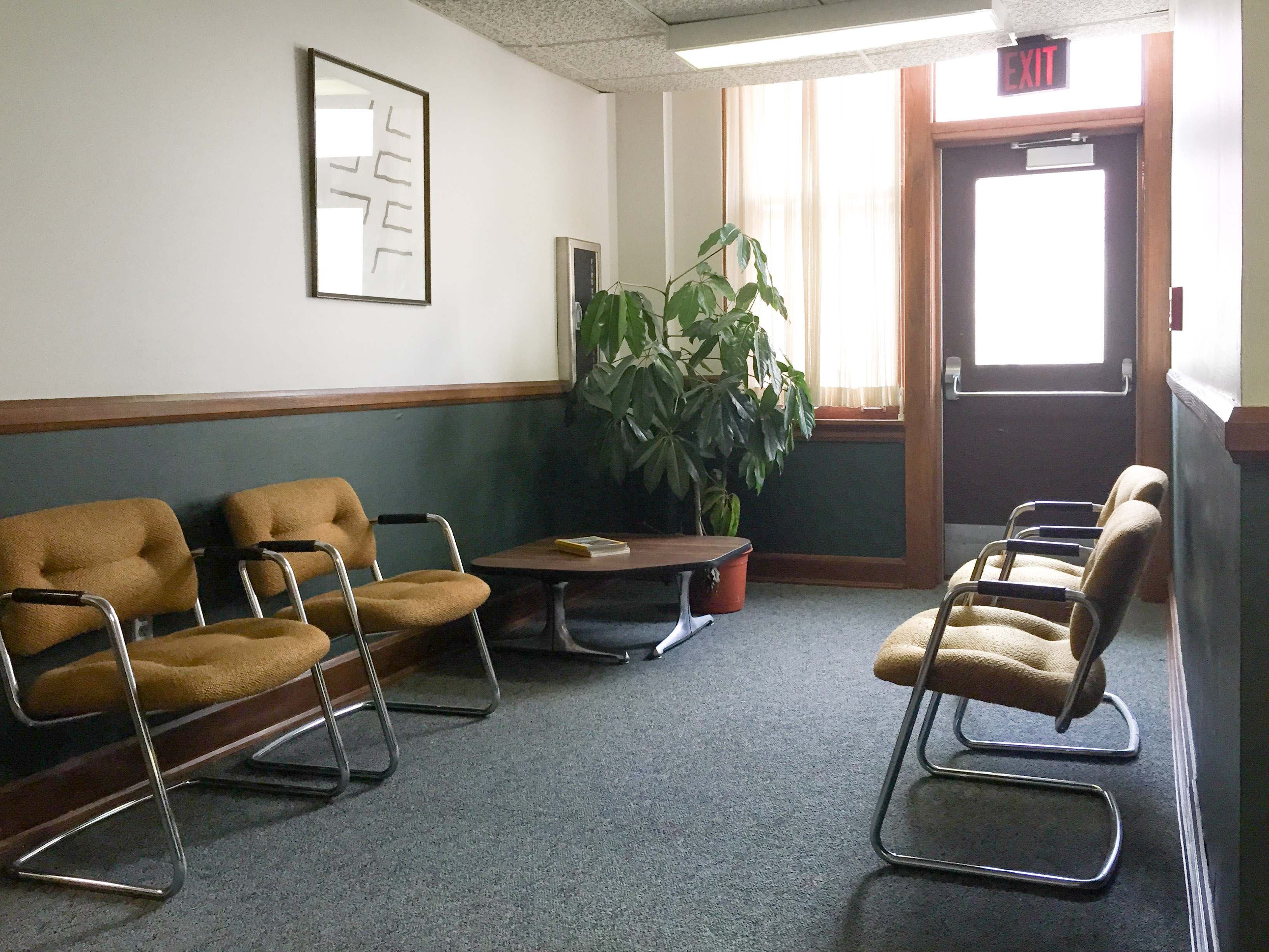 A waiting area serves all of our offices.